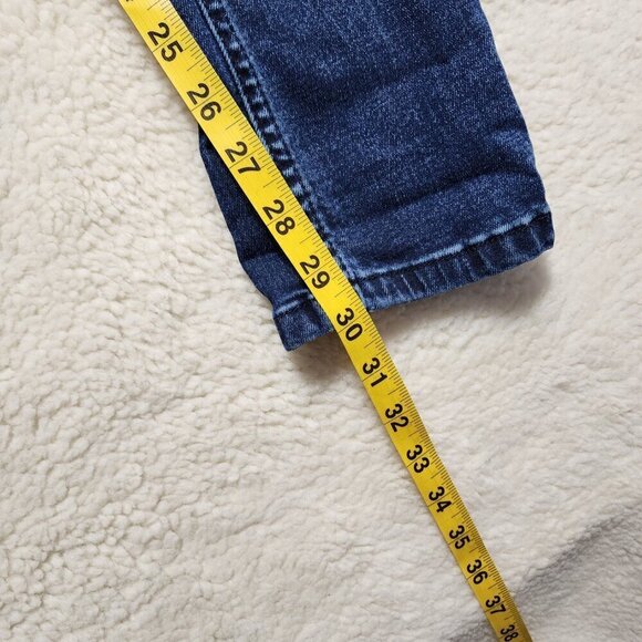 Topman Blue Stretch Skinny Jeans 28 x 30 Medium Dark Wash Button Mid Rise Casual - Picture 6 of 7